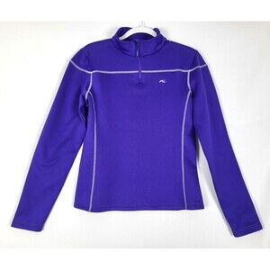 Kjus Girls Jade 1/2 Zip Size 176 US 14 16 Purple Lined